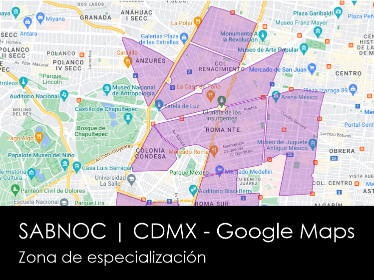 Sabnoc bienes raíces mapa cdmx