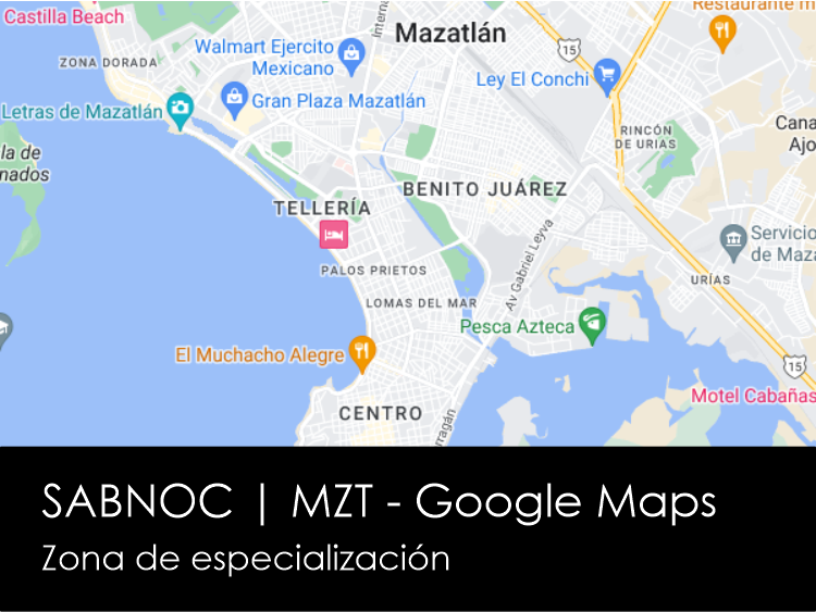 Sabnoc bienes raíces mapa mazatlán